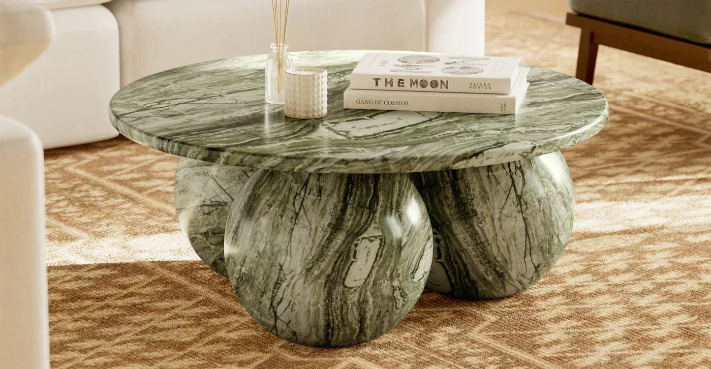 The Charm of Green Marble Coffee Tables in Home Décor | Elsa Home And ...