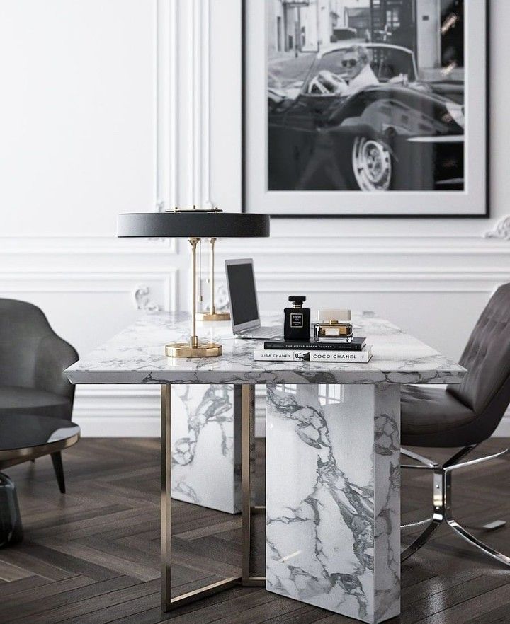 Marble Bedroom & Office Decor