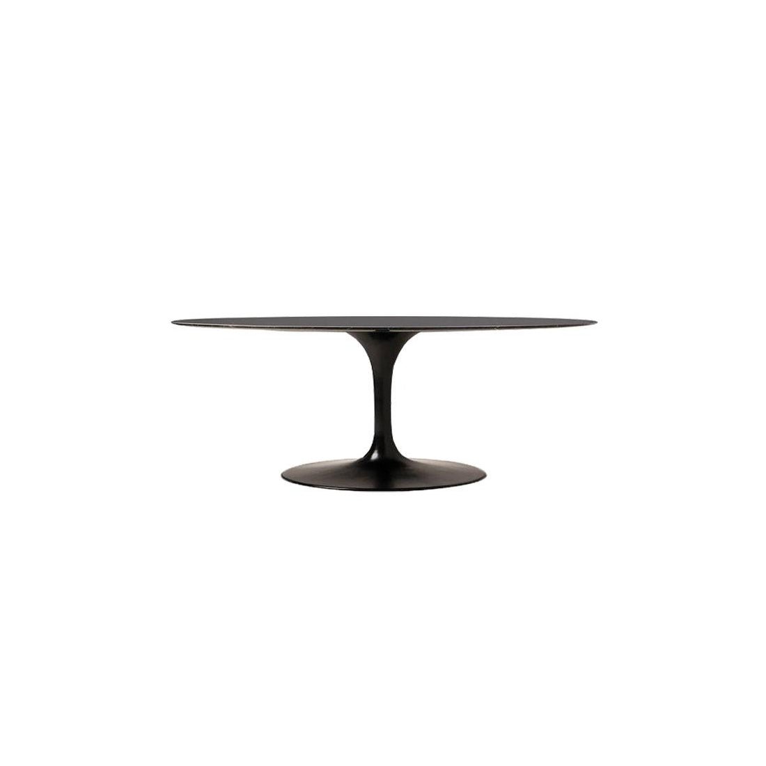 Artificial Black Marble Dining Table | Tulip Table - Elsa Home And Beauty