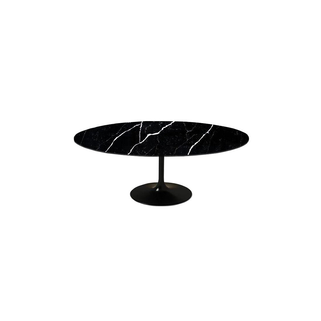 Artificial Black Marble Dining Table | Tulip Table - Elsa Home And Beauty