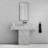 Carrara Pedestal Vanity - Elsa Home And Beauty