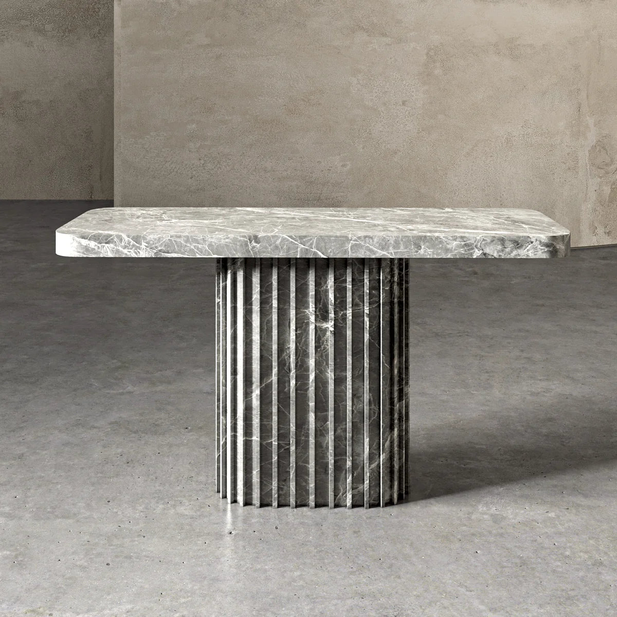 Designer Marble Console in Grigio Antico - Elsa Home And Beauty