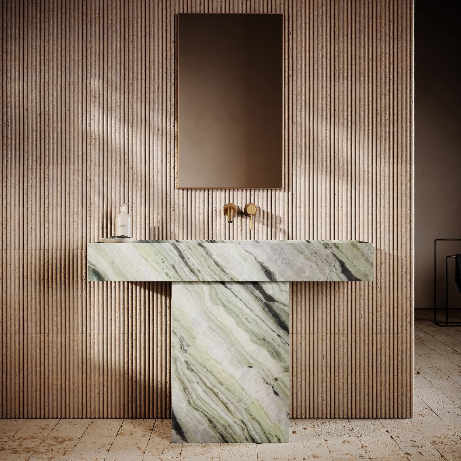 Jade Green Marble Vanity - Elsa Home And Beauty