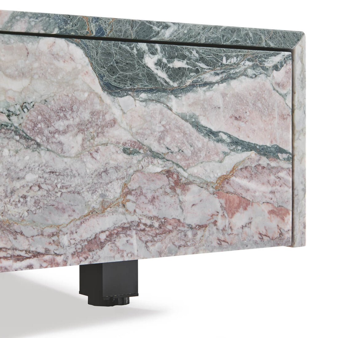 Modern Rectangle Marble Coffee Table With Storage - Elsa Home And Beauty