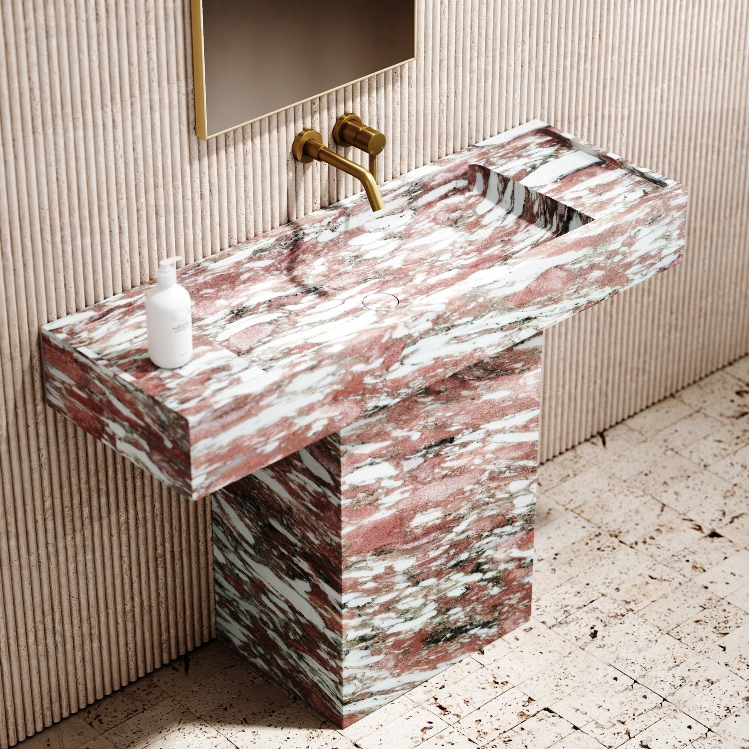 Norwegian Rose Pedestal Basin - Elsa Home And Beauty