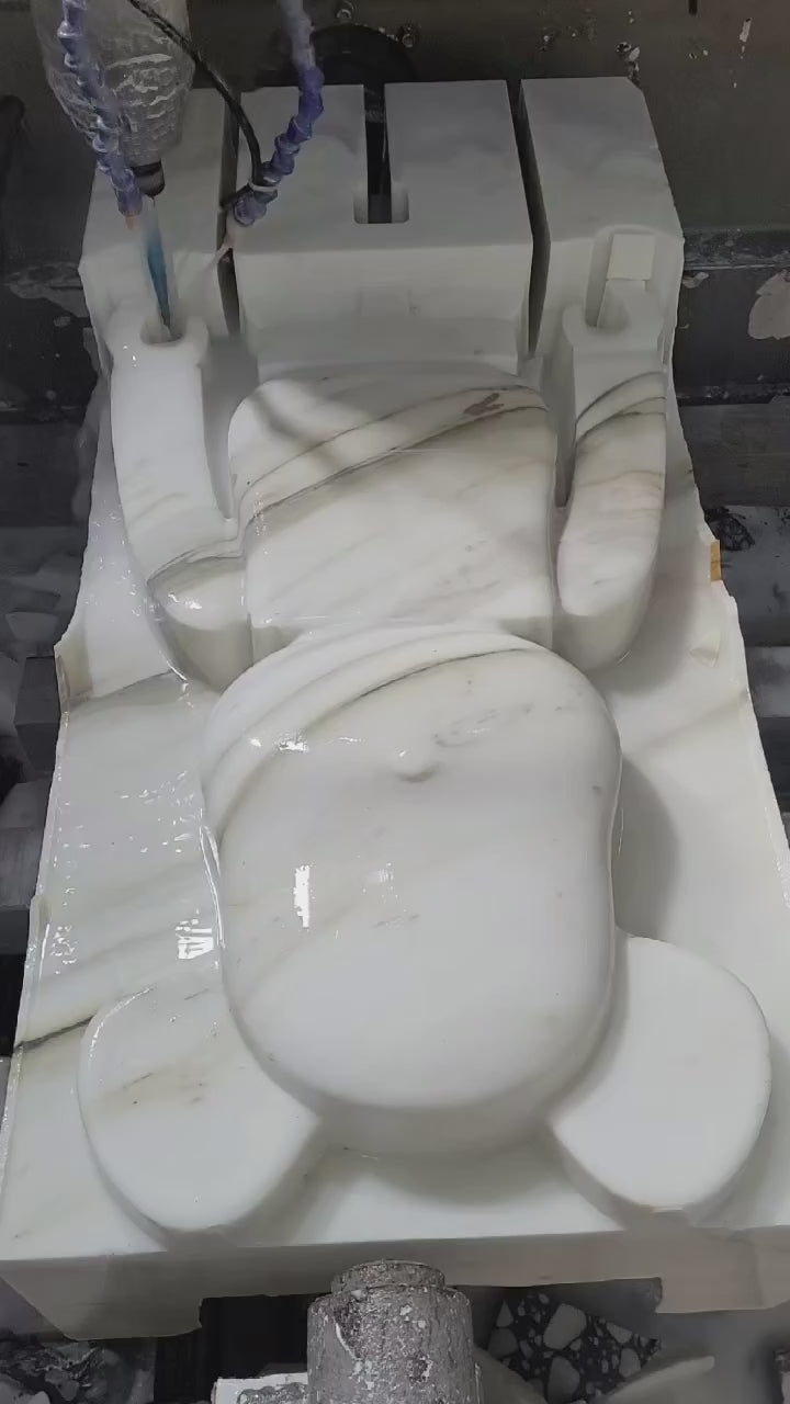 Lapis Blue Marble Bearbrick Statue