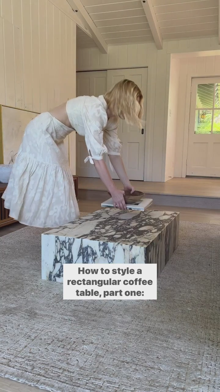 calacatta viola coffee table