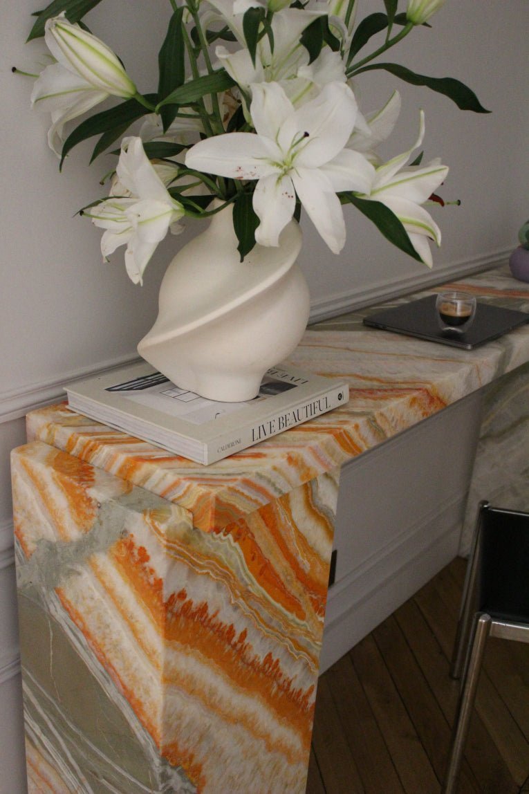 Rainbow Onyx Console Table - Elsa Home And Beauty