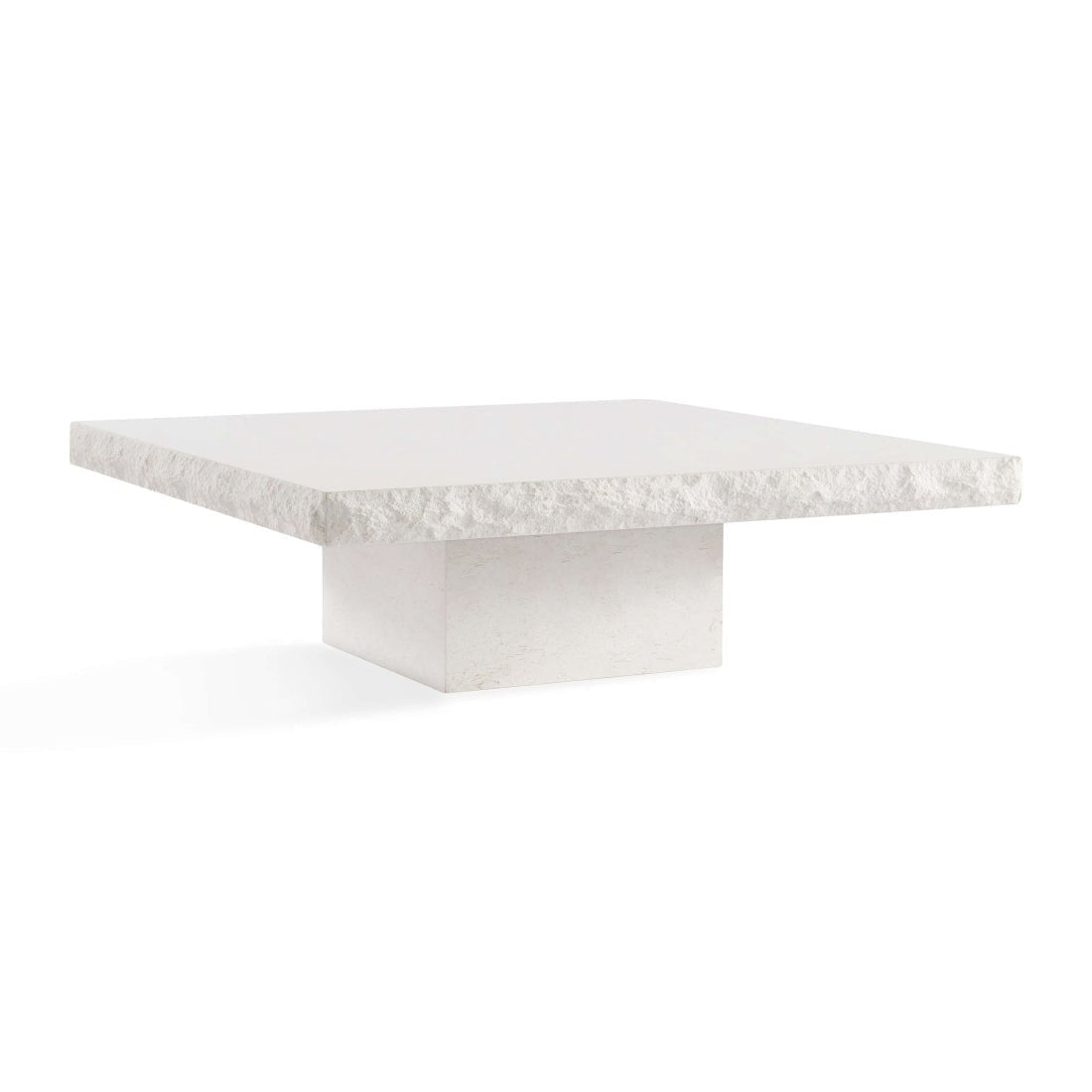 Snow White Limestone Vintage Coffee Table - Elsa Home And Beauty