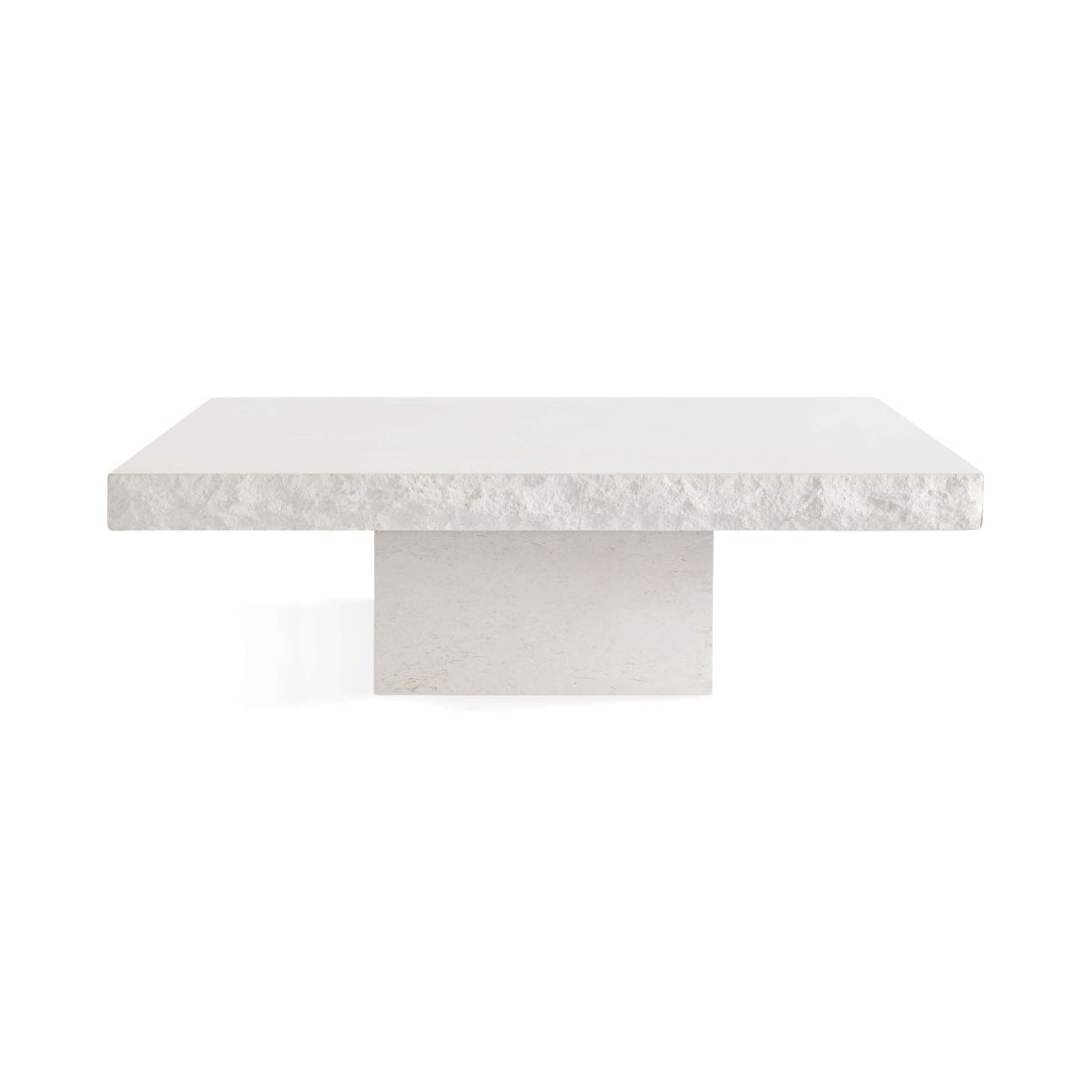 Snow White Limestone Vintage Coffee Table - Elsa Home And Beauty