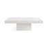Snow White Limestone Vintage Coffee Table - Elsa Home And Beauty