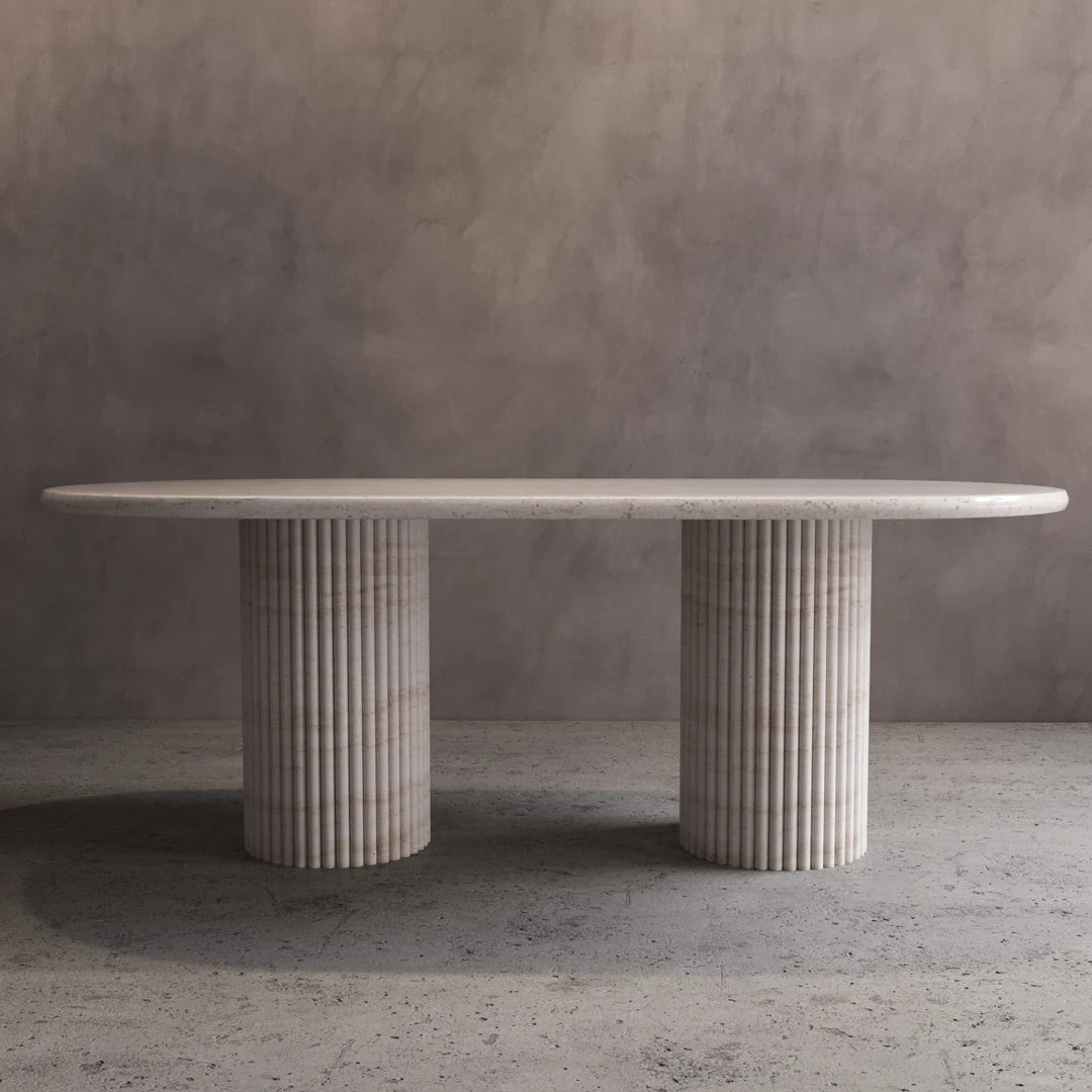 Travertine Dining Table