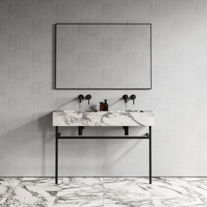 Arabescato Double Vanity Unit - Elsa Home And Beauty