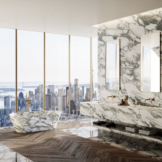 Arabescato Marble Bathtub - Elsa Home And Beauty