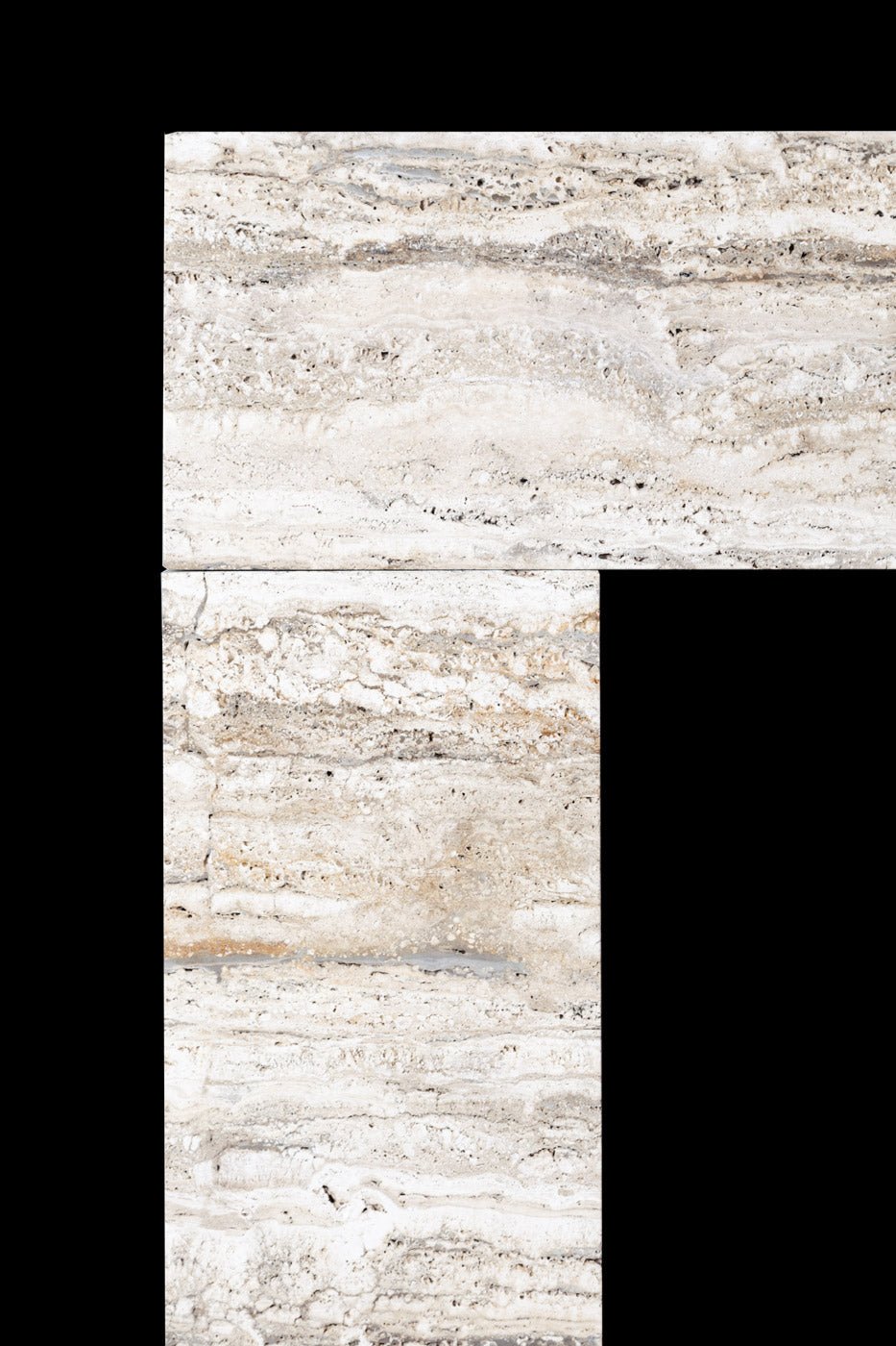 Athina Travertine Fireplace Mantle - Elsa Home And Beauty