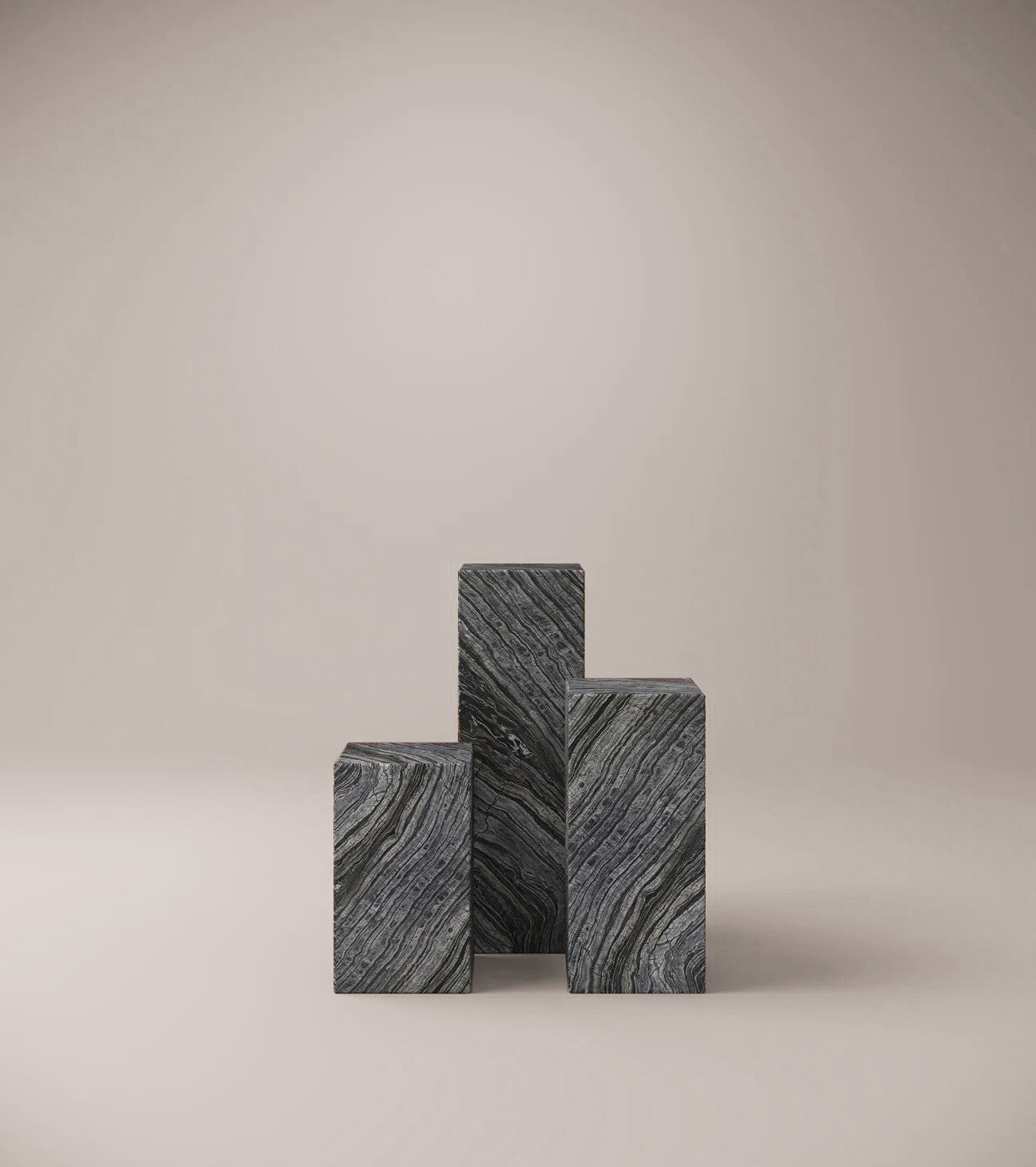 Black Marble Plinths - Elsa Home And Beauty