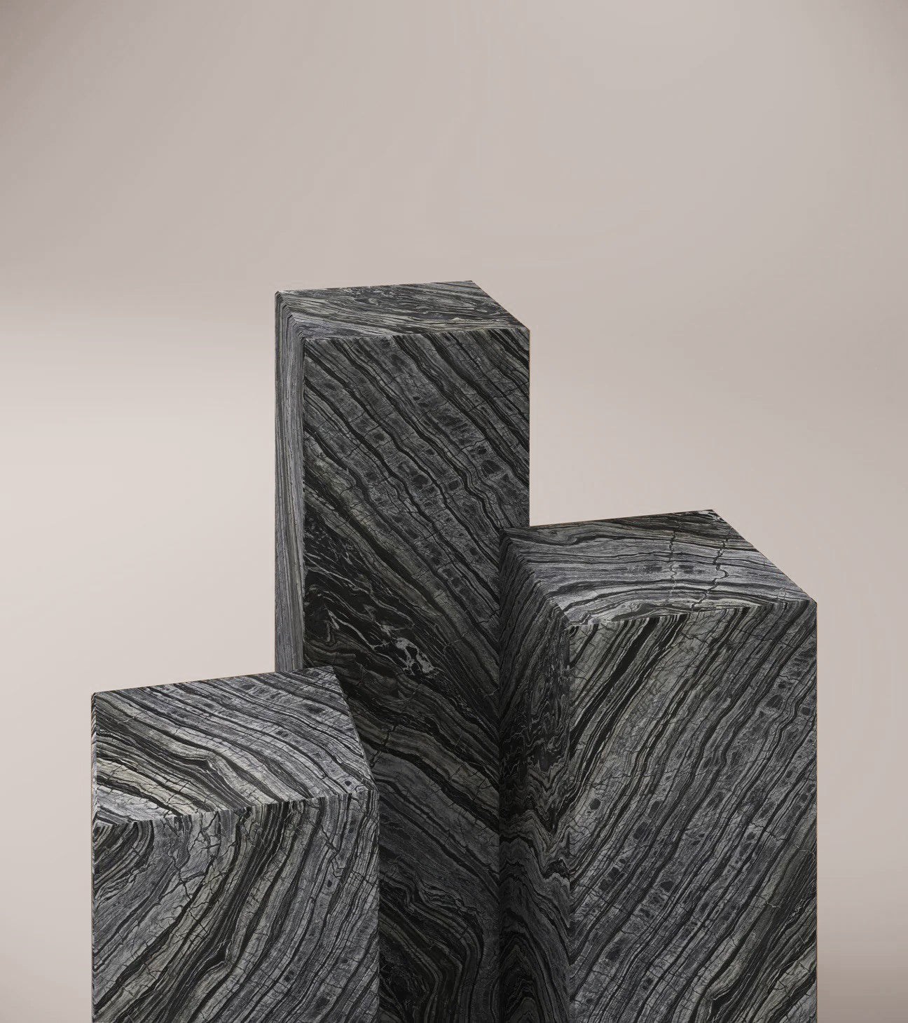 Black Marble Plinths - Elsa Home And Beauty