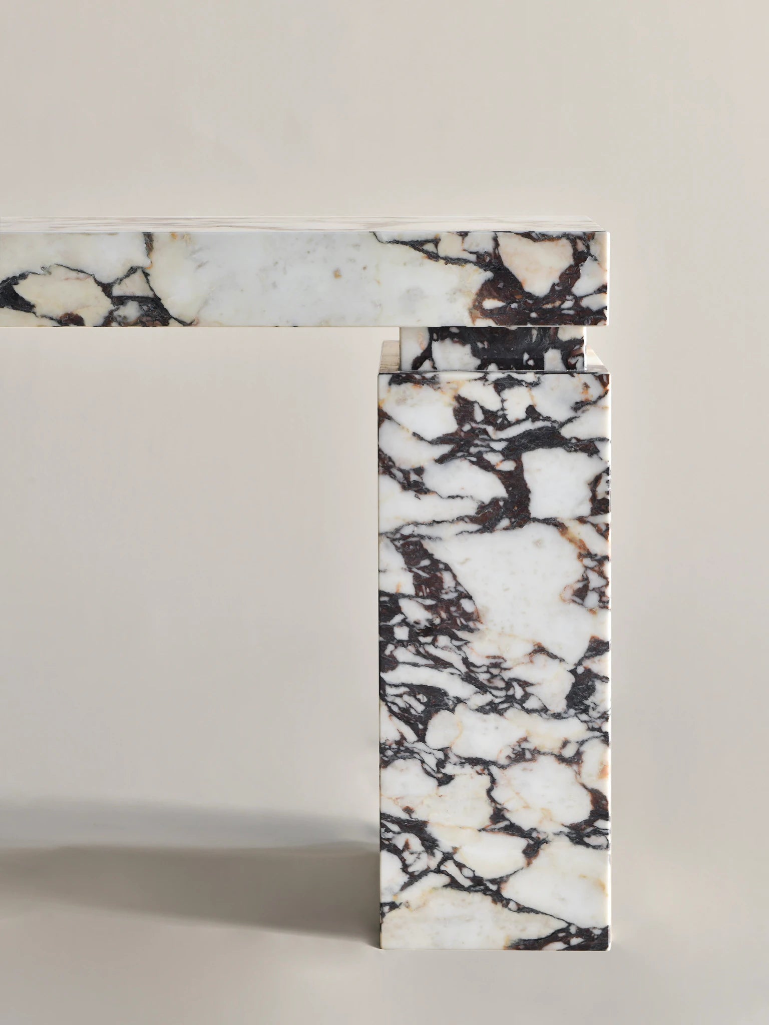 Calacatta Viola Pillar Console - Elsa Home And Beauty