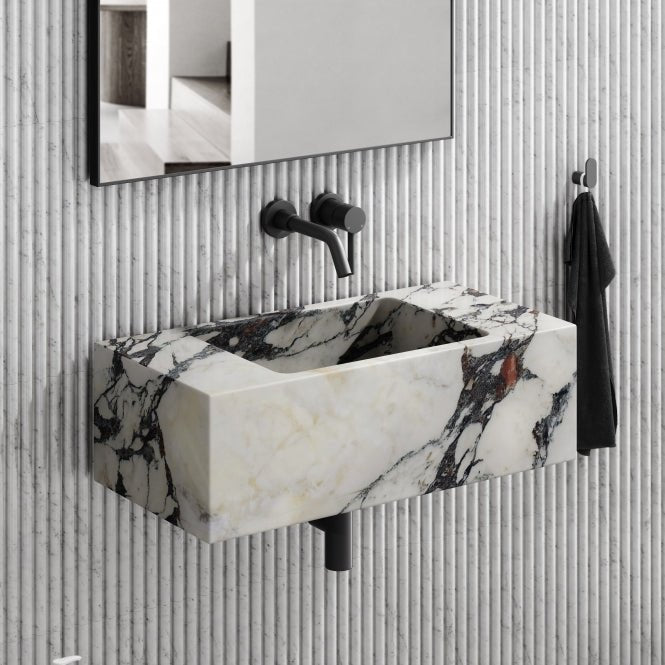 Calacatta Viola Wall Mount Basin - Elsa Home And Beauty