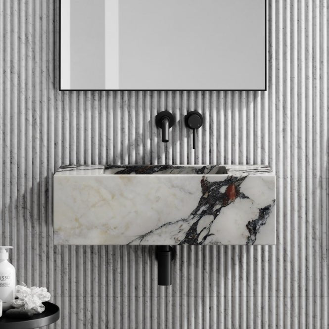 Calacatta Viola Wall Mount Basin - Elsa Home And Beauty