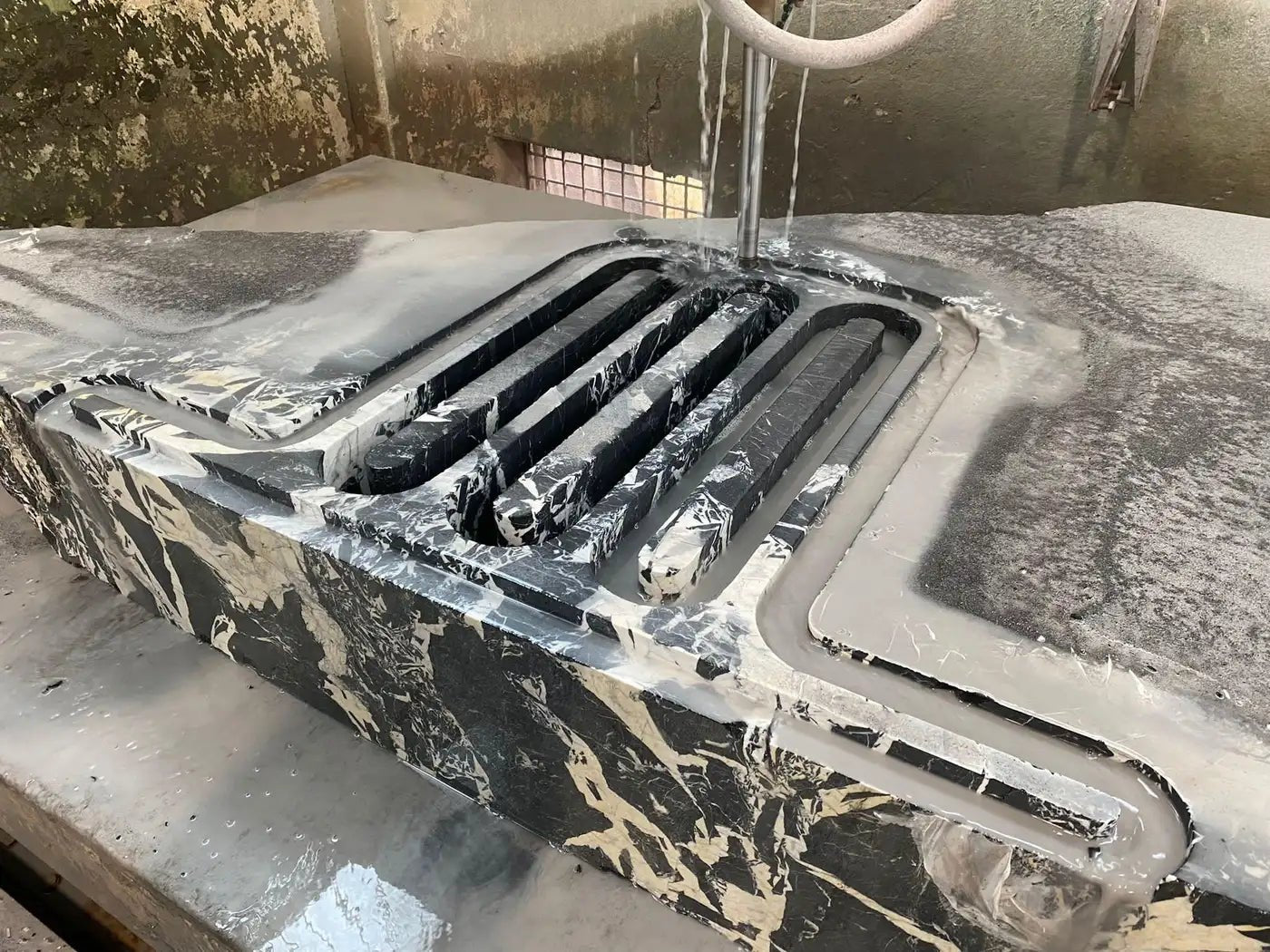 Chelsea Black Marble Console Table - Elsa Home And Beauty