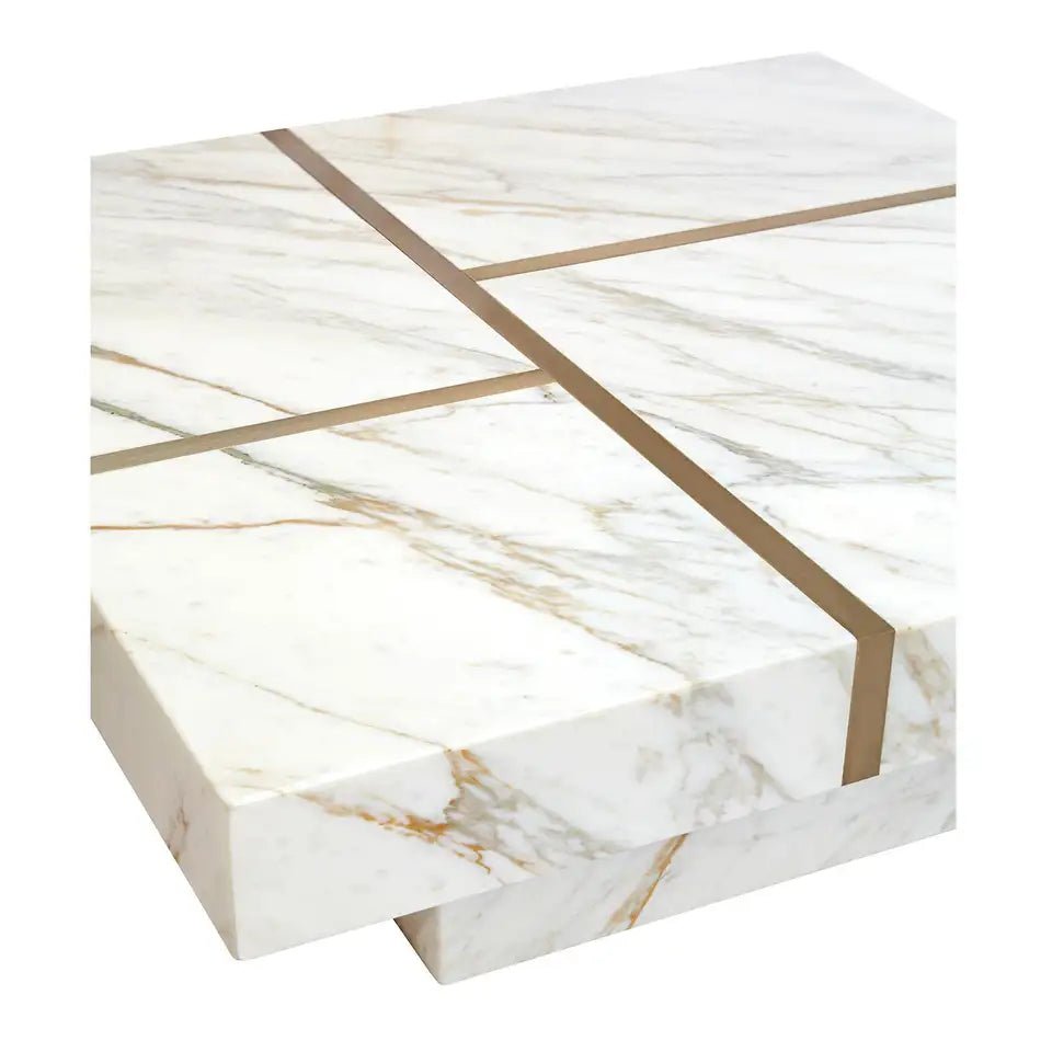 Marble and Gold Coffee Table