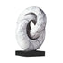 Twister marble sculpture, showcasing artful design & craftsmanship. Elegant decor element for modern home or office.