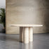 Eclara Travertine Small Dining Table - Elsa Home And Beauty