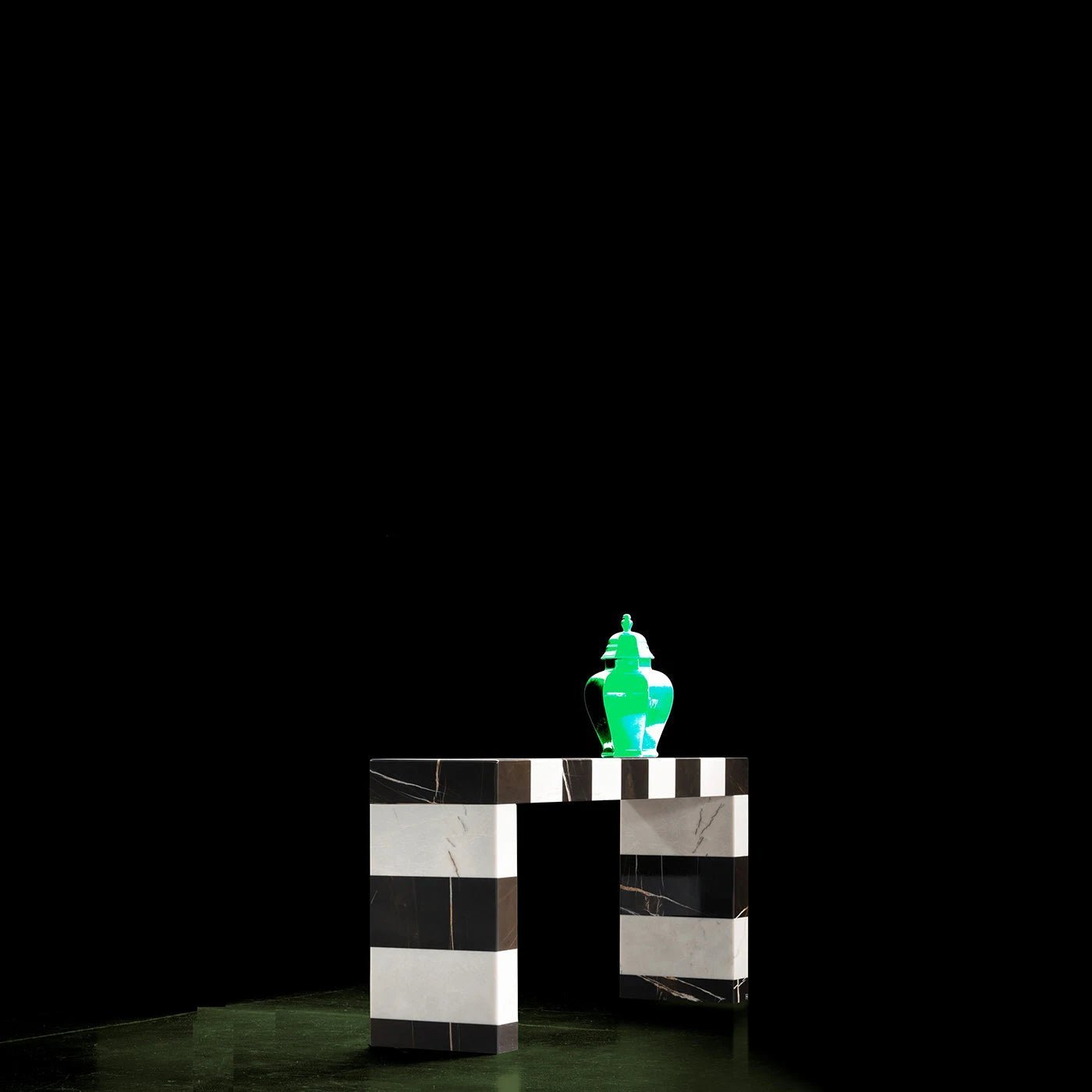 Black & White Marble Console