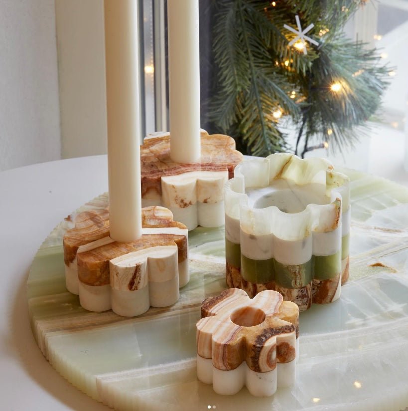 Flower Shaped Candle Holder - Elsa Home And Beauty