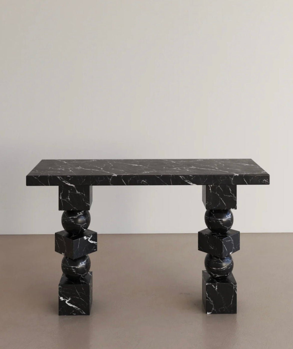 Black Marble Console Table