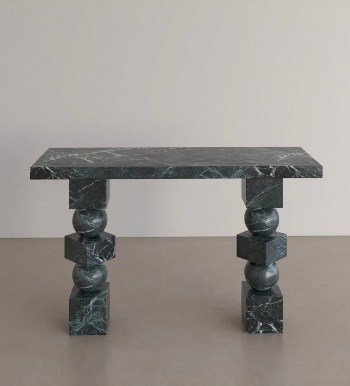 Green Marble Console Table