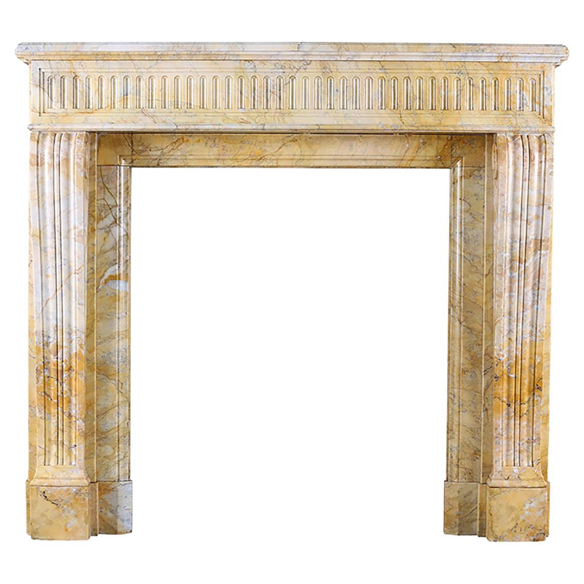 Giallo Sienna French Louis Style Fireplace Mantle - Elsa Home And Beauty