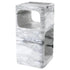 Kalymnos Statuario Marble Side Table Carved From Solid Block - Elsa Home And Beauty