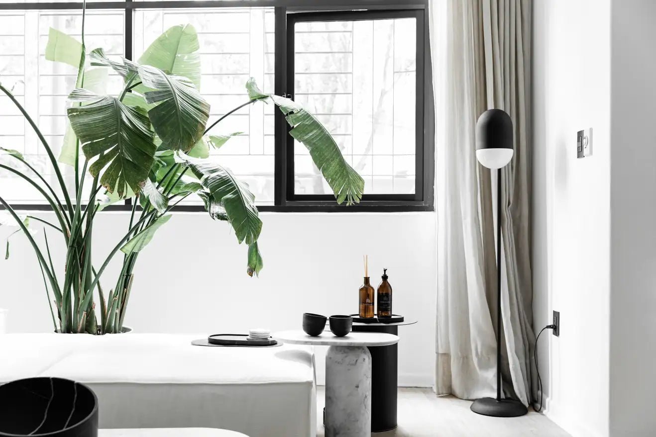 Lunar White Carrara Marble Side Tables - Set of x 2 - Elsa Home And Beauty