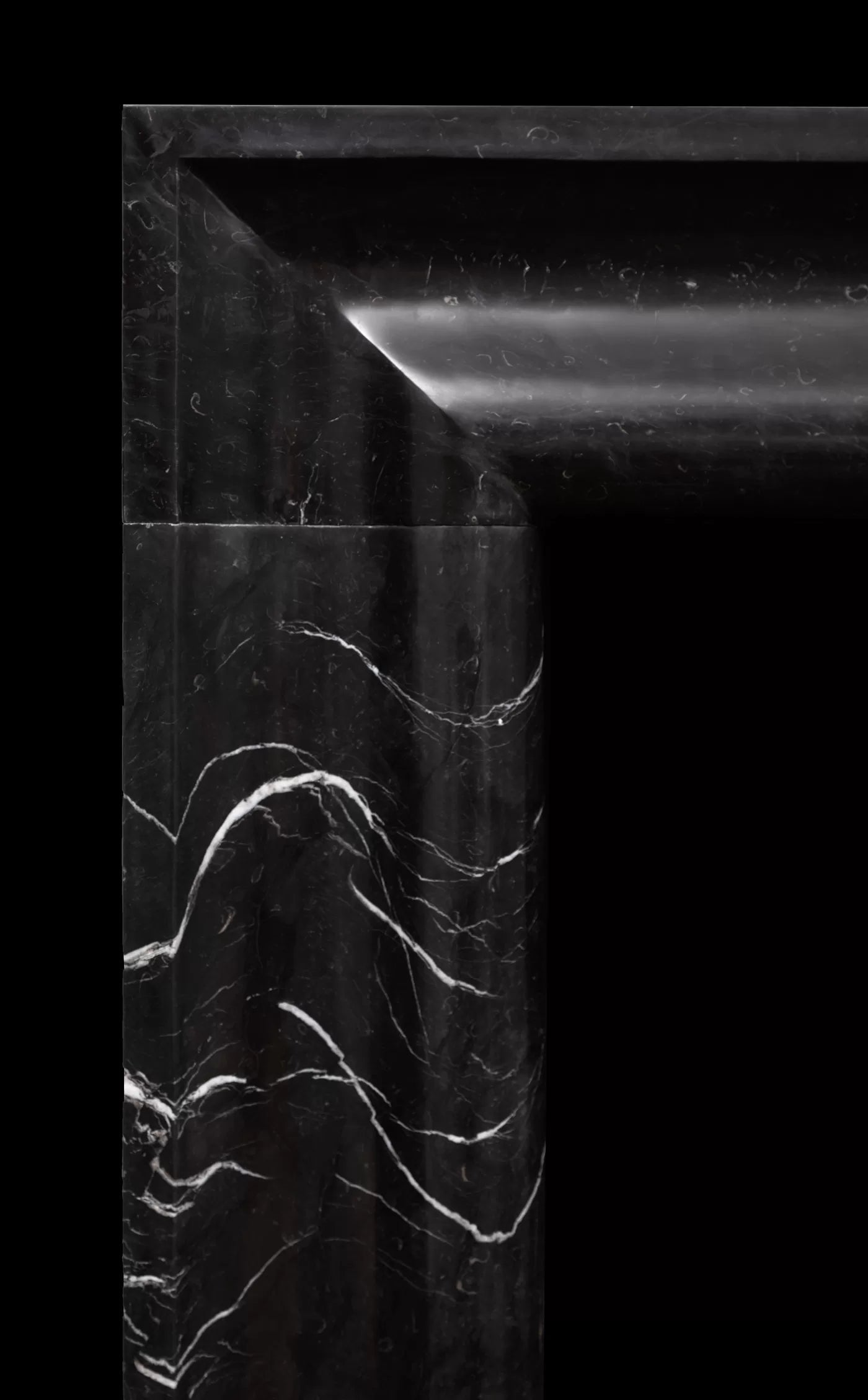 Black Marble Fireplace