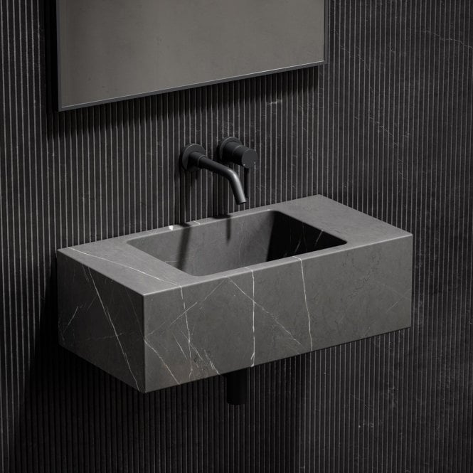 Nero Marquina Wall Mount Basin - Elsa Home And Beauty
