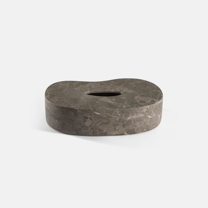 Nordic Marble Tissue Box in Carrara Marble - Elsa Home And Beauty