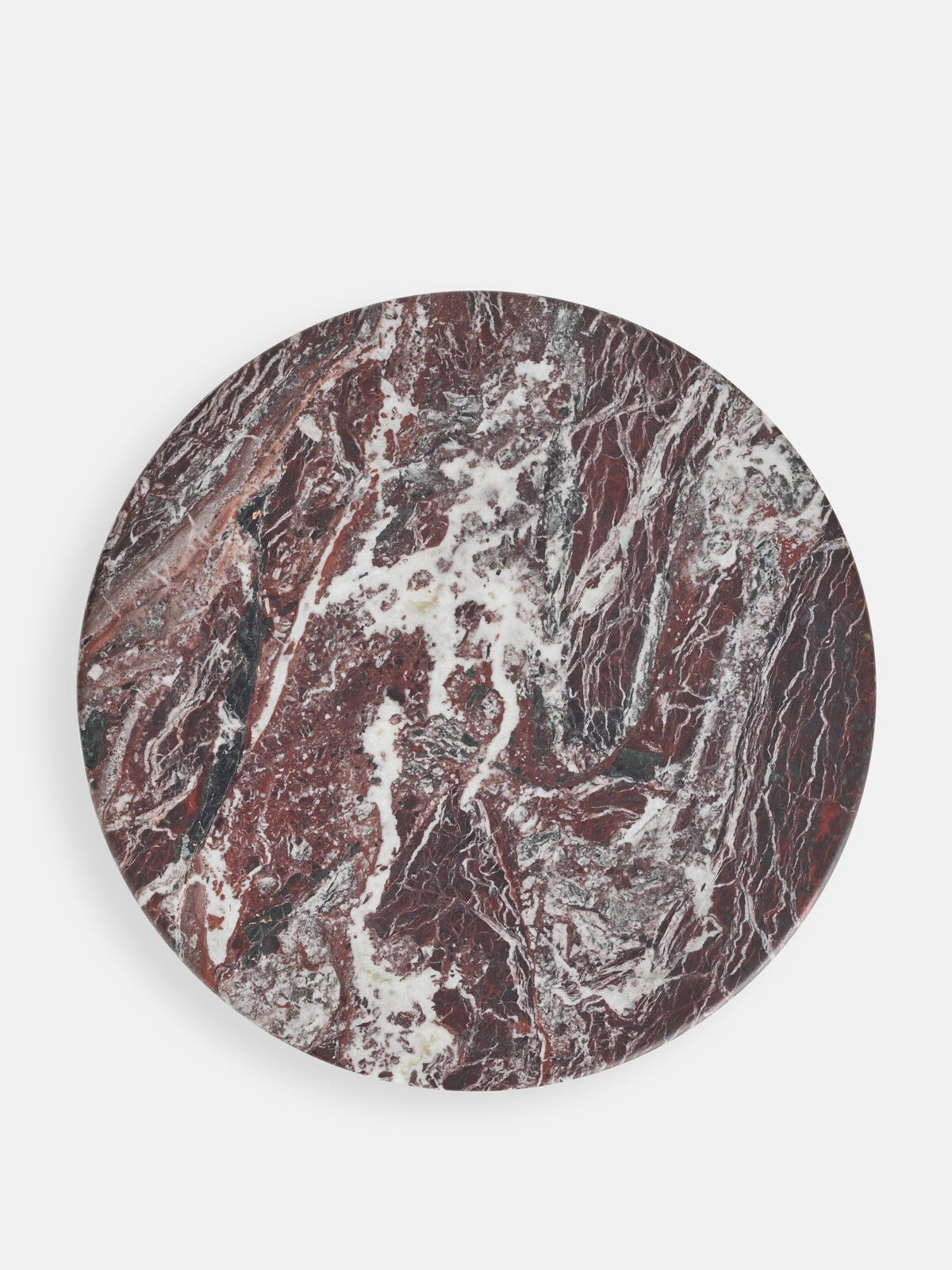 Rosso Lepanto Marble Side Table