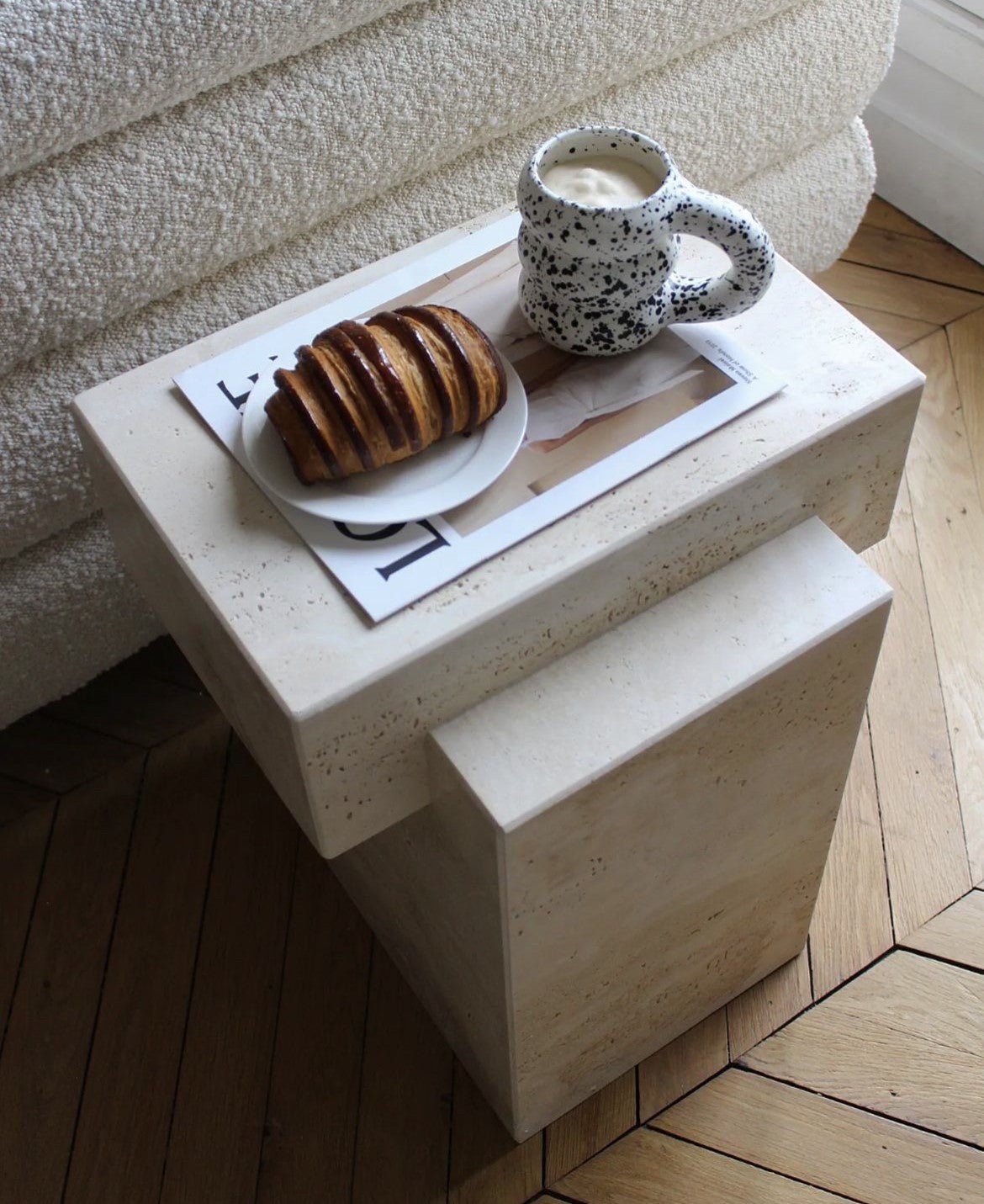 Sorrento Marble & Onyx Plinth - Elsa Home And Beauty