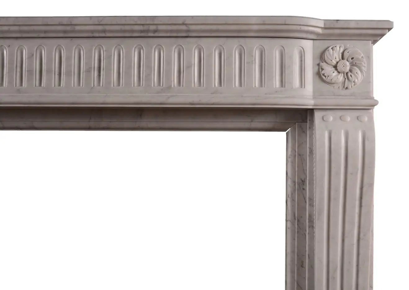 Statuario French Louis XV Fireplace Surround - Elsa Home And Beauty