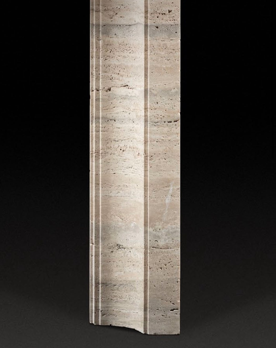 Travertine Silver Art Deco Fireplace - Elsa Home And Beauty