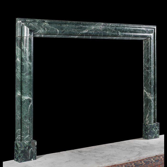 Green Marble Modern Fireplace