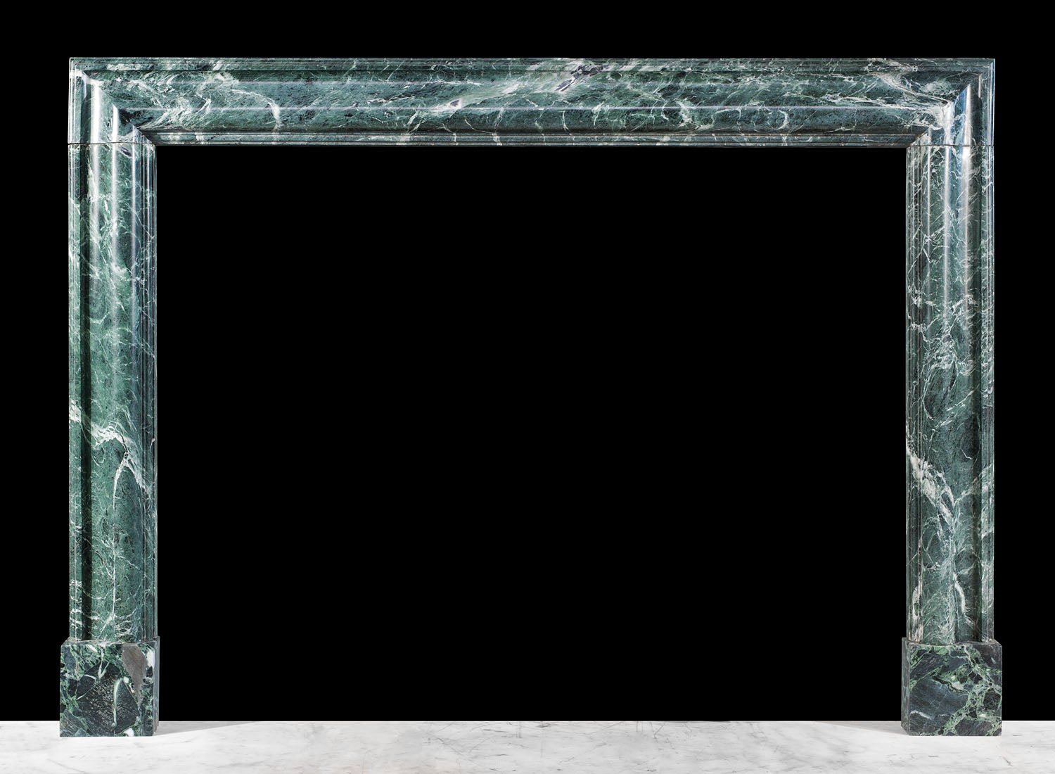Green Marble Modern Fireplace