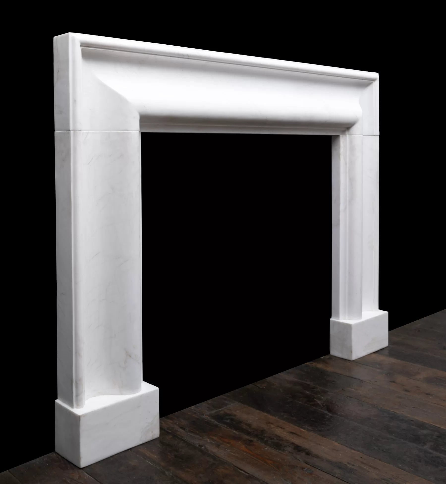 Statuario Marble Modern Fireplace