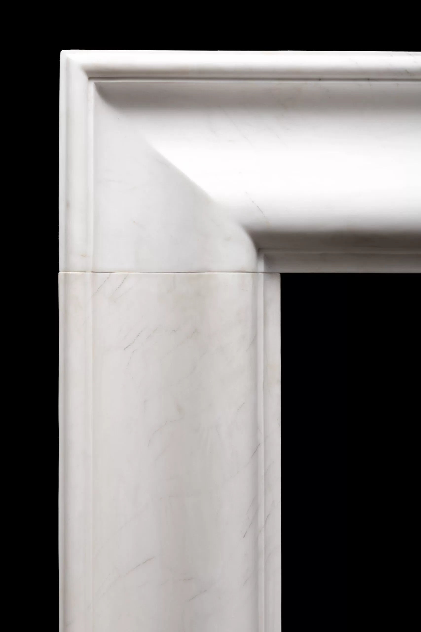 Statuario Marble Modern Fireplace