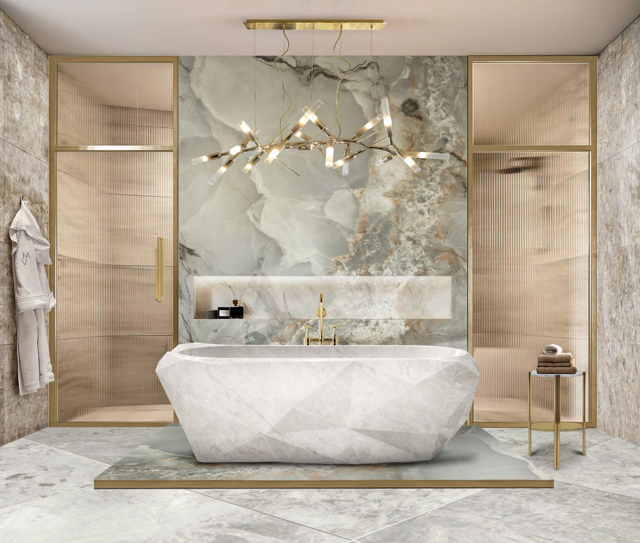 Choosing the Perfect Roll-Top Marble Bathtub for Timeless Bathroom Interiors