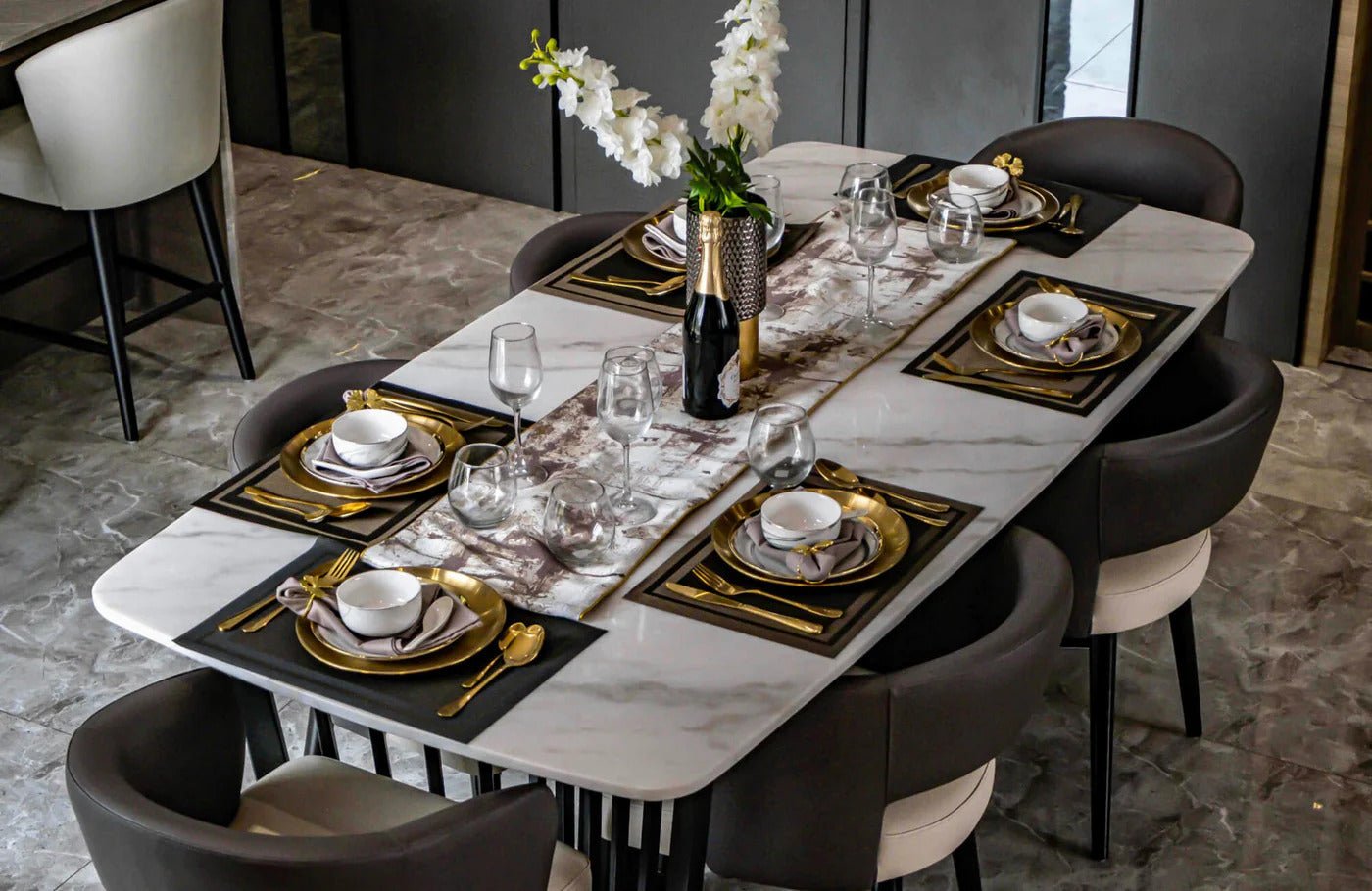 How to Choose Dining Chairs That Perfectly Complement a Marble Table - Elsa Home And Beauty