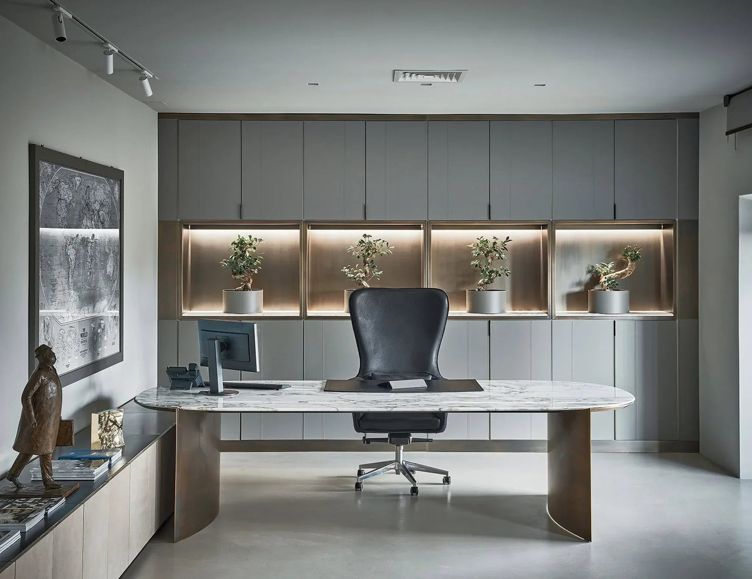 How to Style a Marble Desk in Your Home Office - Elsa Home And Beauty