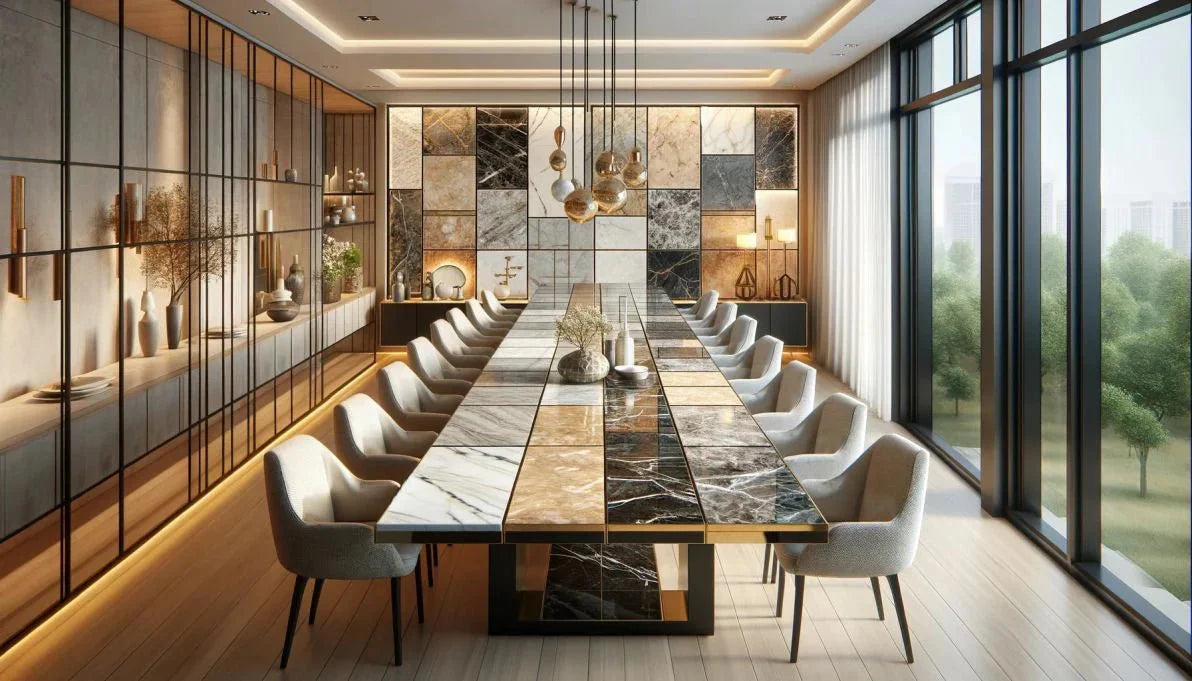 Marble vs Faux Marble vs Sintered Stone: Which is the Best Dining Table Material? - Elsa Home And Beauty